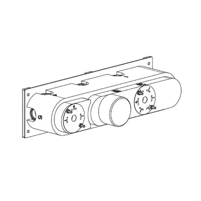 Carimali Встраиваемая часть термостатического смесителя на 5 положений