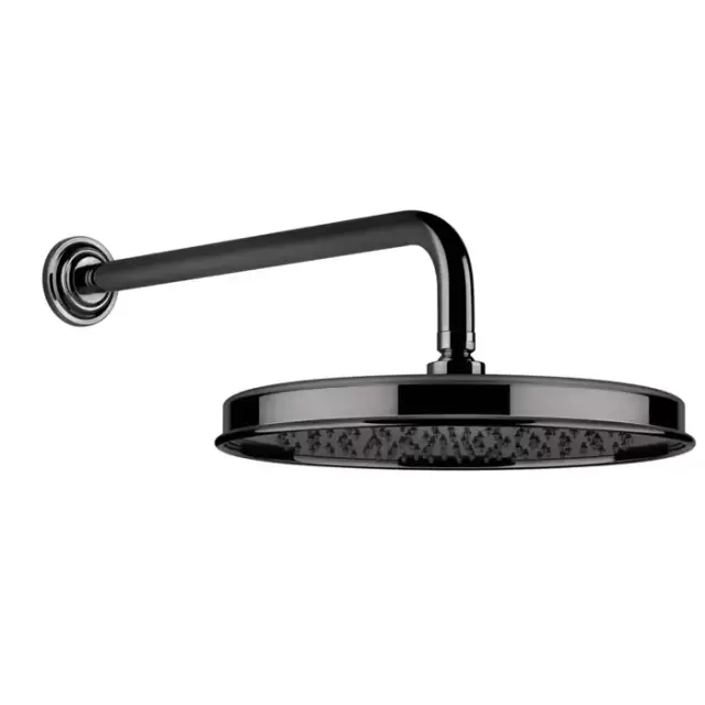 Gessi Venti20 Верхний душ &Oslash;32.8см., с настенным держателем 38.9см., цвет: Black Metal PVD