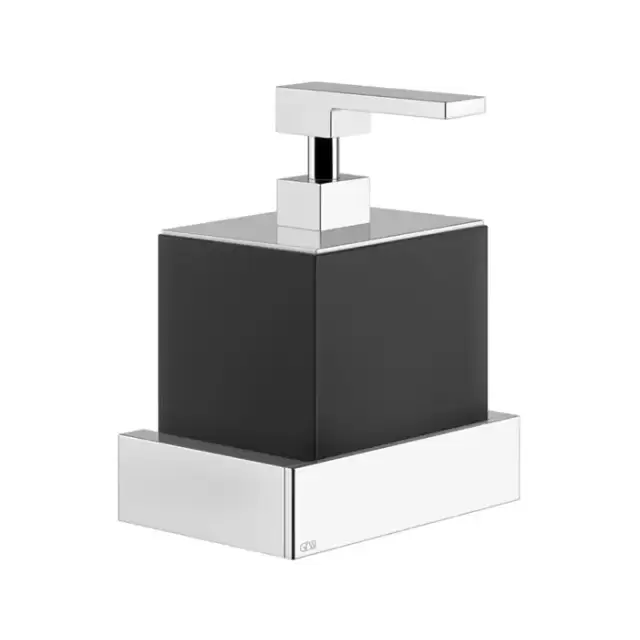 Gessi Rettangolo Дозатор для жидкого мыла подвесной, цвет: хром/черный