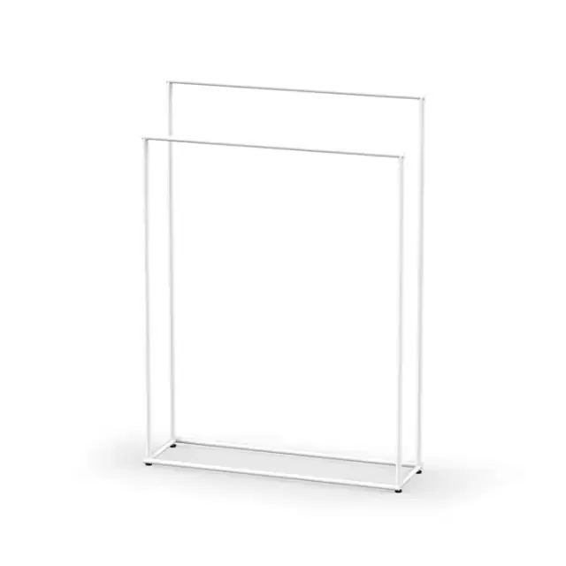 Decor Walther Mikado Полотенцедержатель 86см., напольный, двойной, цвет: белый матовый