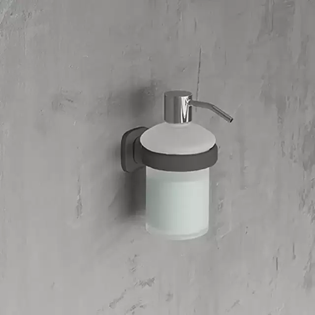 Novellini Giada Дозатор для жидкого мыла, подвесной,цвет: черный матовый