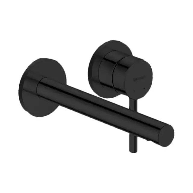 Duravit Circle Смеситель для раковины, настенный, EasyClean, цвет: черный матовый