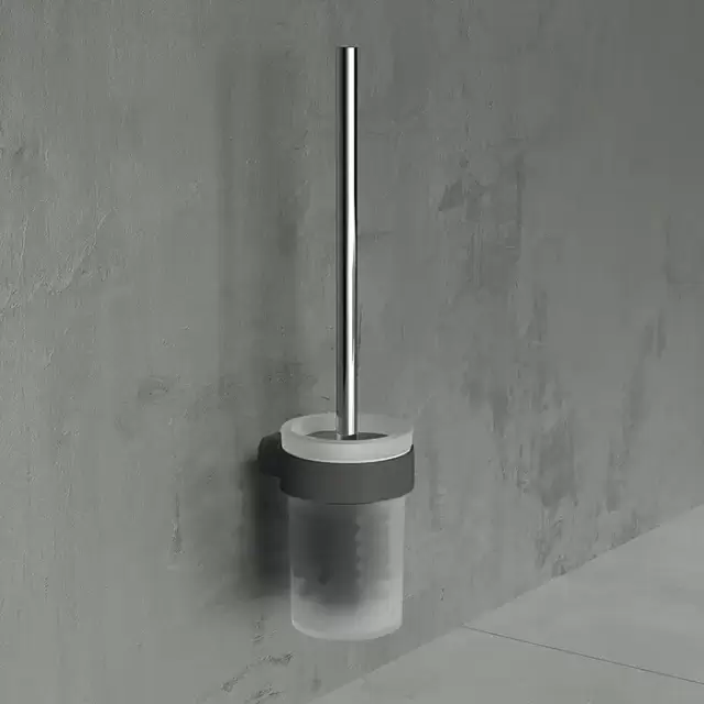 Novellini Giada Ершик для унитаза, цвет: черный матовый