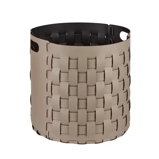 Colombo Adj Круглая корзина Bottega D40хH40см., напольная, цвет: капучино/шоколад