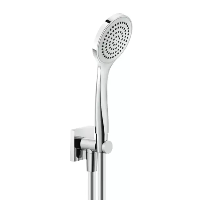 Gessi Rilievo Душевой комплект, состоящий из вывода воды на1/2", держателя, шланга 1,50 м и душевой лейки, цвет: хром