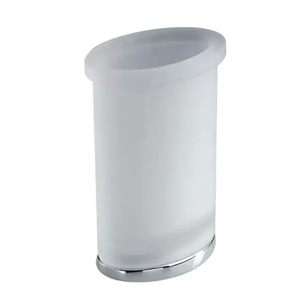 Colombo Land Стакан настольный, цвет: хром/матовое стекло