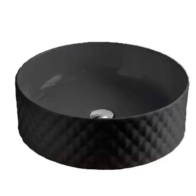 Artceram Rombo Раковина 44 см, без отв., накладная, цвет: матовый черный