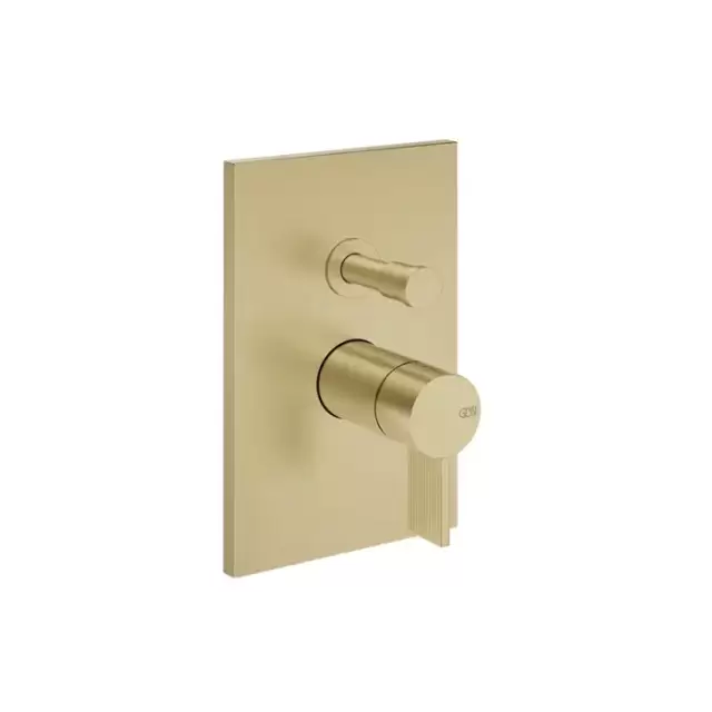 Gessi Inverso Rigato Смеситель для ванны/душа, настенный, цвет: Brass Brushed PVD