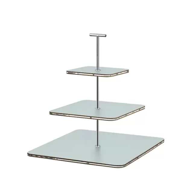 ADJ Сервировочная стойка 30x30xH35см., ручка "Т", цвет: небесный голубой/фурнитура хром