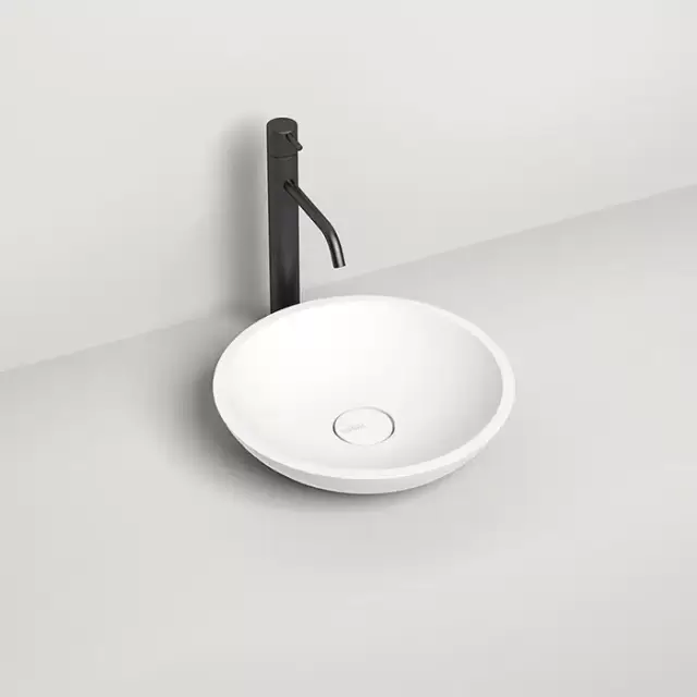 Salini Callista Раковина накладная 37х37х8.5cм, без отв., без перелива, S-Sense, цвет: белый глянцевый