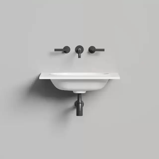 Salini Onda Flow Oval Essentials Раковина 60х50х14см., подвесная, 1 отв., цвет: белый матовый