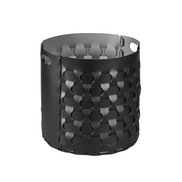 Colombo Adj Круглая корзина Dubai D40хH40см., напольная, цвет: черный/серый