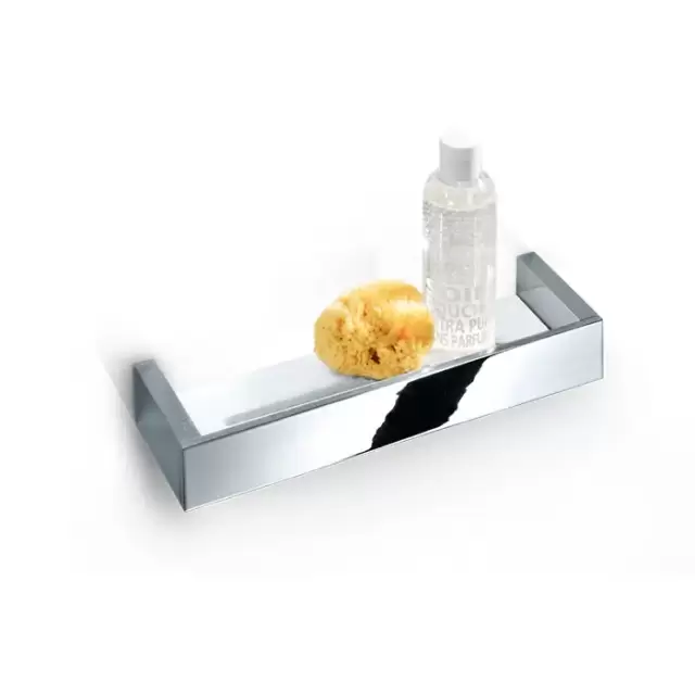 Decor Walther Brick DA30 Душевая полка 30x9см, акриловое белое стекло, подвесная, цвет: хром