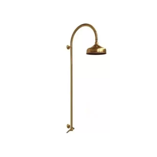 Gattoni PD Душевая колонка  с верхним душем 200мм (с шланговым подсоединением), цвет: бронза