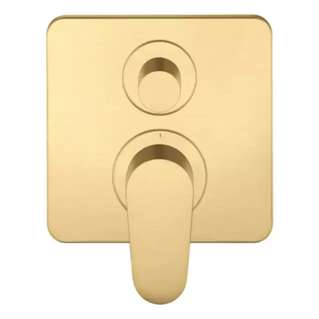 Axor Citterio M Смеситель для ванны, встраиваемый, с переключателем на 2 потока, цвет: шлифованное золото