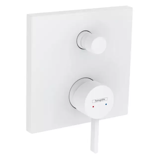 Hansgrohe Finoris Смеситель для душа, встраиваемый, с переключателем потоков на 2 положения, внешняя часть, цвет: белый матовый