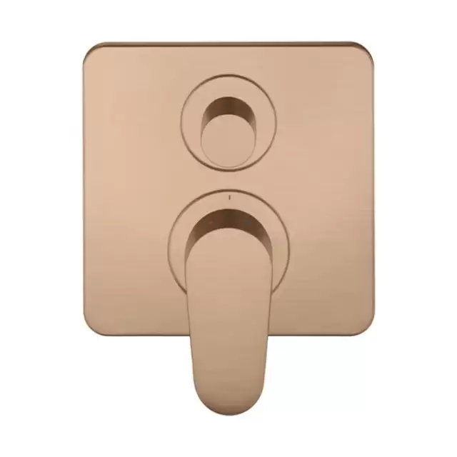 Axor Citterio M Смеситель для ванны, встраиваемый, с переключателем на 2 потока, цвет: шлифованное красное золото