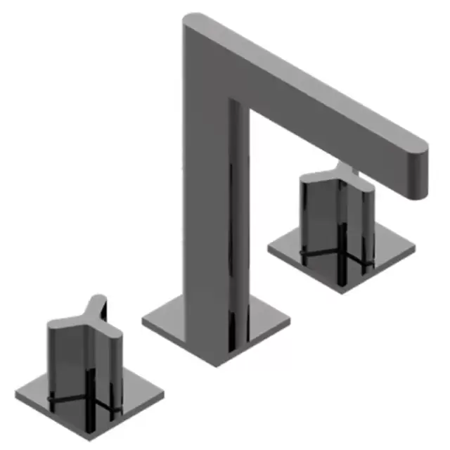 THG Icon-X Metal Смеситель для раковины, 3 отв., с донным клапаном,  цвет: Aranja