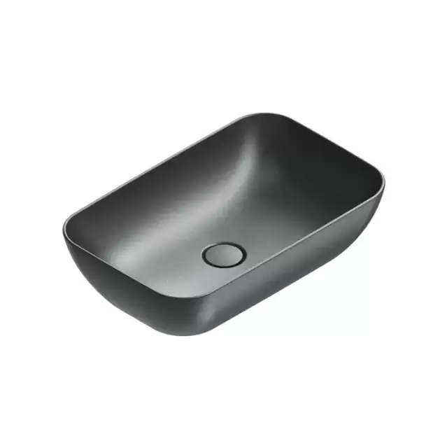 Catalano Green Раковина 60x38см накладная, без отв., цвет: черный матовый