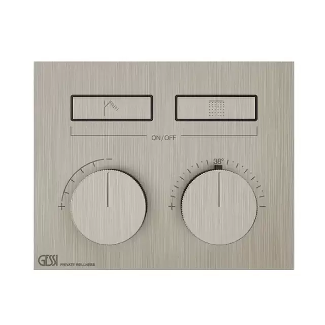 Gessi Hi-Fi Gessi Hi-Fi Термостат для душа, с включением до 2 источников одновременно, цвет: Finox Brushed Nickel