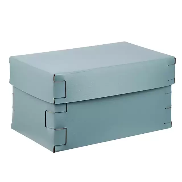 Colombo Adj Коробка Snob 25x15хH13.5см., настольная, цвет: небесный/эвкалипт