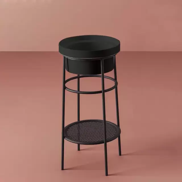 Artceram FUORI SCALA Металическая структура &Oslash;38хh83см для раковины без отв под смеситель, Fuori Scala &Oslash;41, напольная, цвет: черный матовый