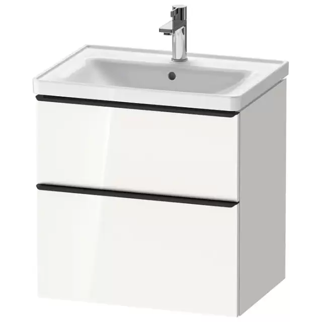 Duravit D-Neo Тумбочка подвесная 63.4x45.2х62.5см., раковина, 1 ящик, цвет: белый высокоглянцевый