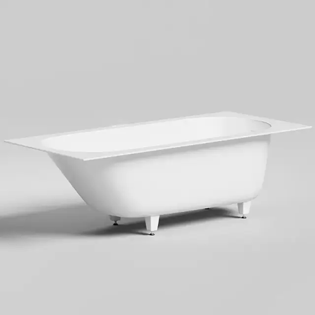 Salini Ornella Kit Встраиваемая ванна 180х80х60cм, овальная чаша, донный клапан, сифон, щелевой слив-перелив, S-Sense, цвет: белый матовый