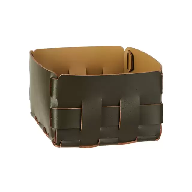 Colombo Adj Корзинка Mini Bottega, 19x19H13 см, цвет: оливковый/горчичный