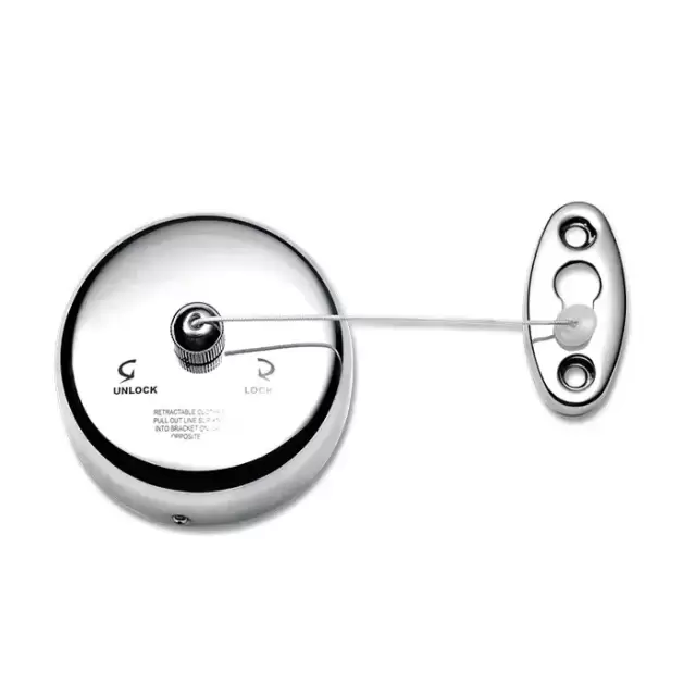 Decor Walther Basic WL Верёвка для белья с настенным креплением, подвесной, цвет: хром