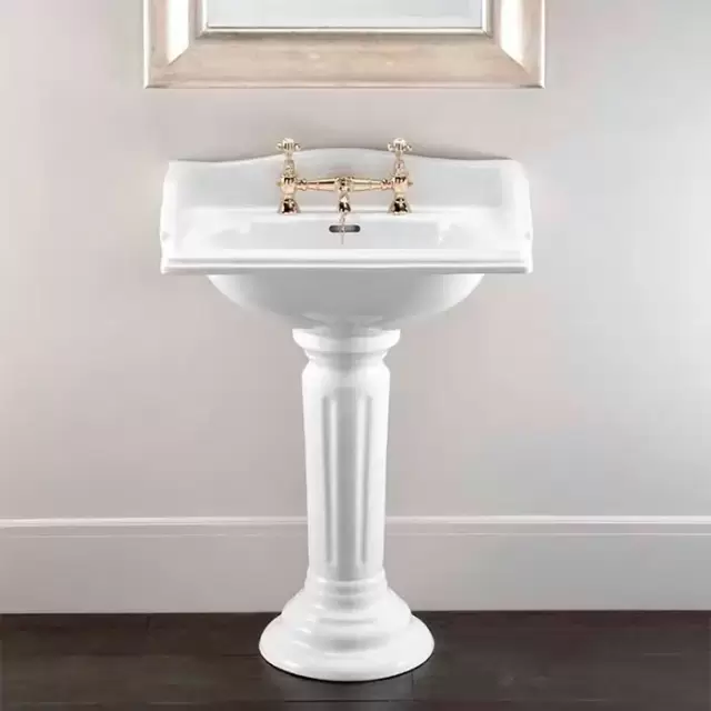 Devon&Devon Cambridge Раковина 64х49 см, 3 отв., цвет: белый