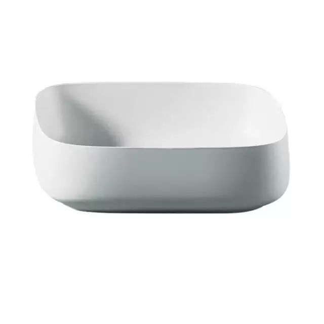 Artceram Cognac Раковина накладная Quadro 55x35 см, saniglaze, цвет: белый матовый