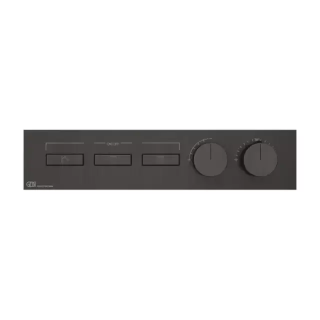 Gessi Hi-Fi Термостат для душа, с включением до 3 источников одновременно, внешняя часть, цвет: Black Metal Brushed PVD