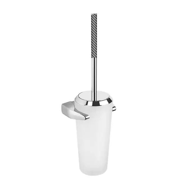 Colombo Road Туалетный ерш, подвесной, цвет: хром/карбон/матовое стекло