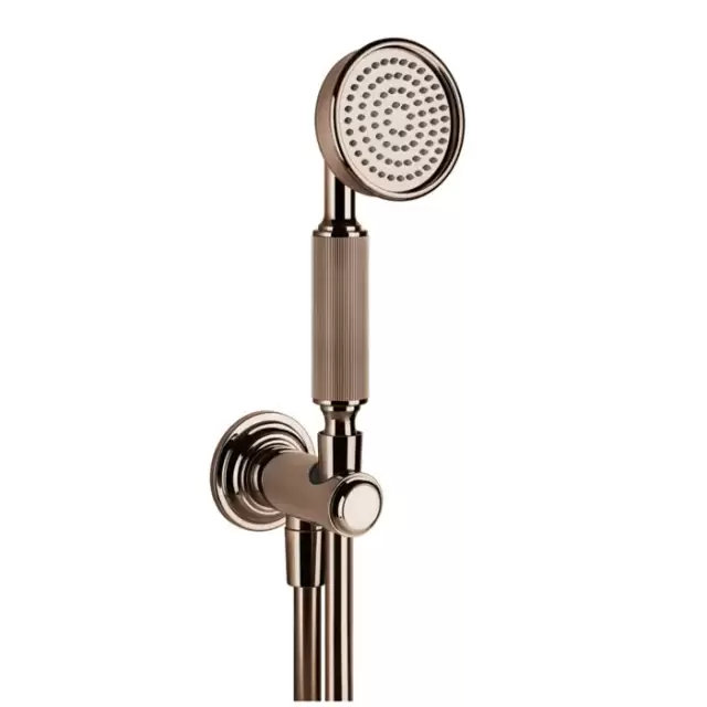 Gessi Venti20 Комплект для душа с ручным душем, шлангом 150см., держателем с подводом воды, цвет: Copper PVD