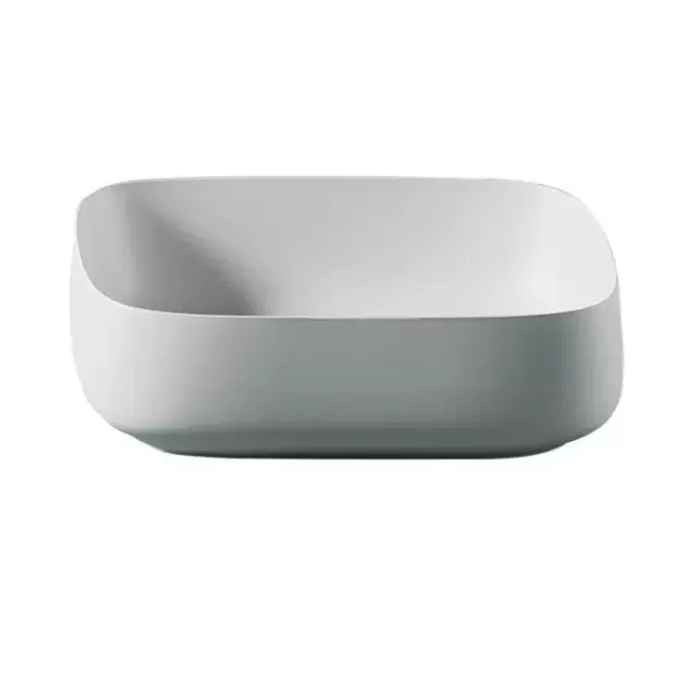 Artceram Cognac Раковина накладная Quadro 56x41 см, saniglaze, цвет: белый матовый