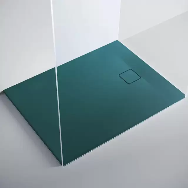 Salini Oasi Поддон 90х90х3см, с сифоном, материал: S-Stone, цвет: RAL6004 матовый