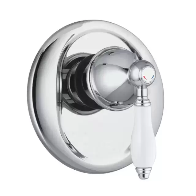 Fima Carlo Frattini Herend F5409X1CR Однорычажный смеситель для ванны и душа, на 1 источник, встраиваемый, цвет: хром