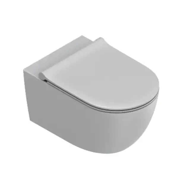 Catalano Sfera Унитаз подвесной 55х35см, безободковый, смыв Tornado, покрытие Twinglaze+, цвет: серый матовый