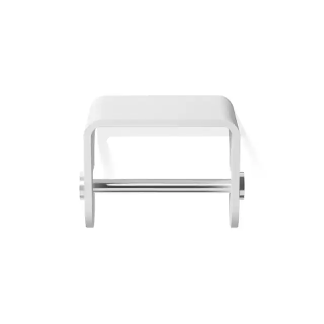 Decor Walther Stone TPH4 Держатель туалетной бумаги, подвесной, цвет: белый / сталь матовая