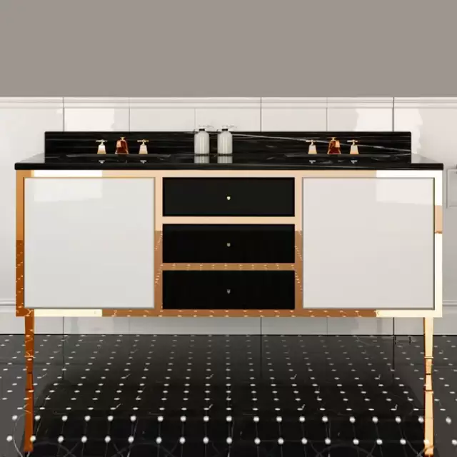 Devon&Devon Jazz 3, Комплект мебели, напольный, Цвет: pure white/deep black/oro