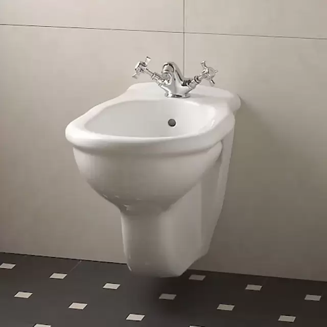 Devon&Devon New Etoile, Биде подвесное 53.5х33см, с одним отверстием под смеситель, цвет: белый