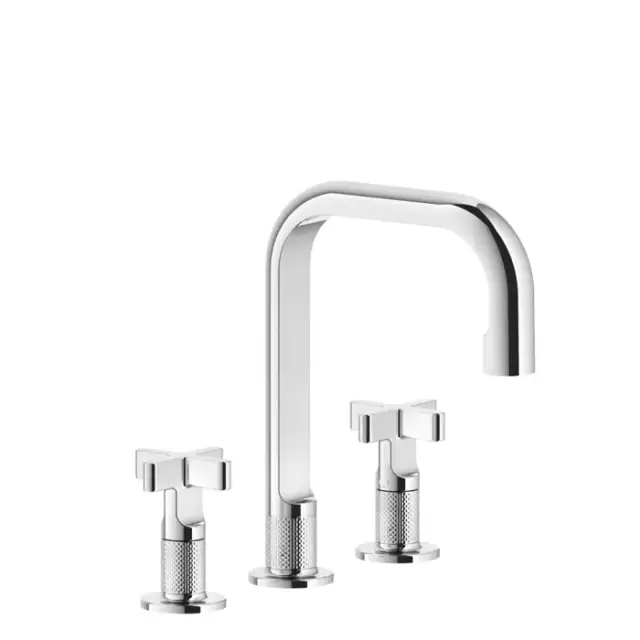 Gessi Inciso Смеситель для раковины, 3 отв., цвет: хром
