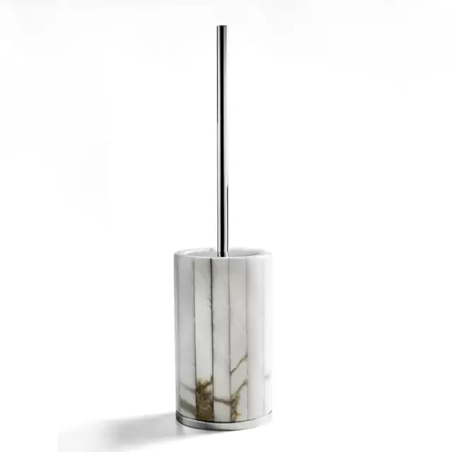 3SC Rigato Ершик туалетный напольный d11хh44 см, цвет: никель сатинированный полированный