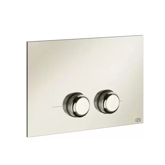 Gessi Venti20 Клавиша смыва для унитаза двойная, для инсталляций Geberit Sigma8 и Sigma12, цвет: Nickel PVD