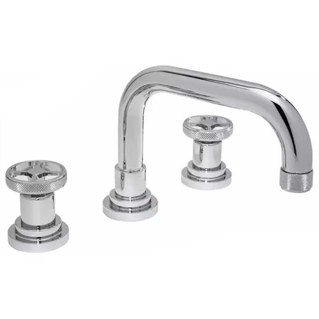 Nicolazzi Arena Смеситель для раковины на 3 отверстия, с донным клапаном, излив: 170 мм, цвет: хром