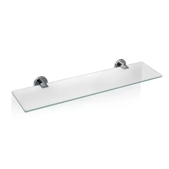 Decor Walther Basic GLA60 Полка стеклянная 60x14см, подвесной, цвет: хром