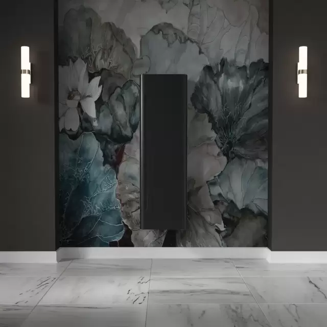 Kerasan Waldorf Колонна подвесная 40х35х129 см, с дверкой, петли справа DX, цвет: черный матовый