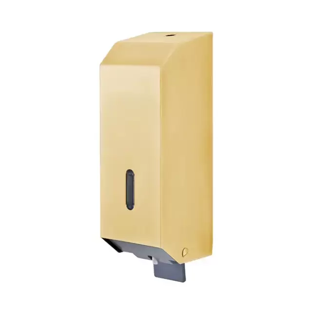 3SC Hotel Дозатор для жидкого мыла, настенный, 1.2 литра, цвет: золото 24к. Lucido