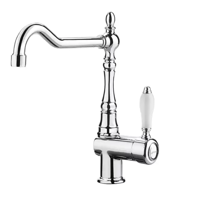 Carlo Frattini Kitchen Смеситель для кухни, вращающийся излив, цвет: хром